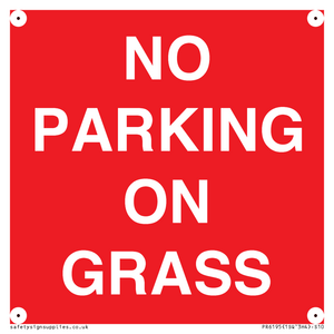 NO PARKING ON GRASS